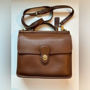 vintage coach british tan willis #9927